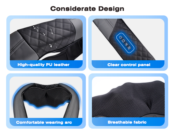 neck and shoulder massager with heat shiatsu neck and back massager shoulder massager