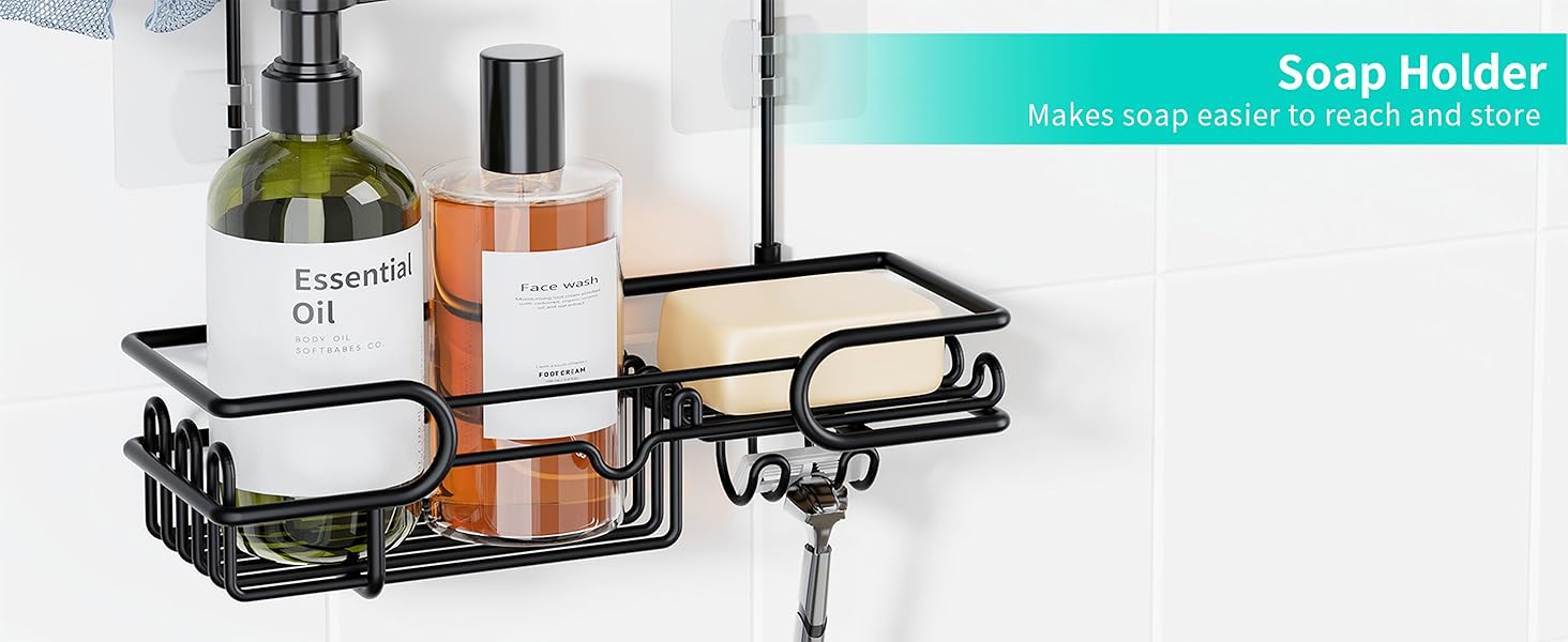shower organizer hanging