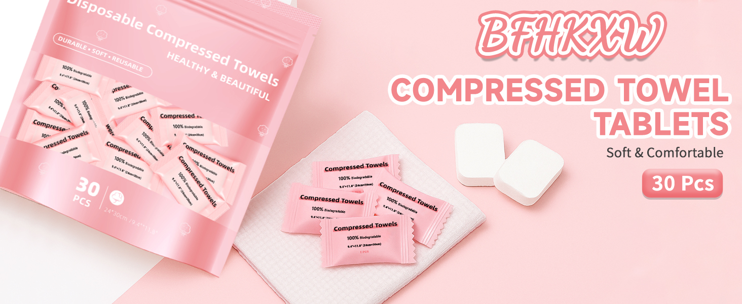 compressed face towels