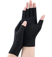 Bawnhaw Fingerless Compression Gloves for Women Men, Carpal Tunnel Pain Relief, Cycling, Typing A...