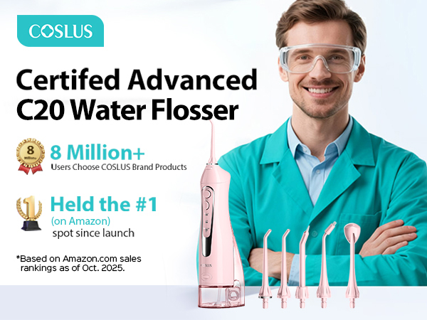 Selección de dientes dentales Flosser de agua COSLUS Water Dental Flosser Teeth Pick