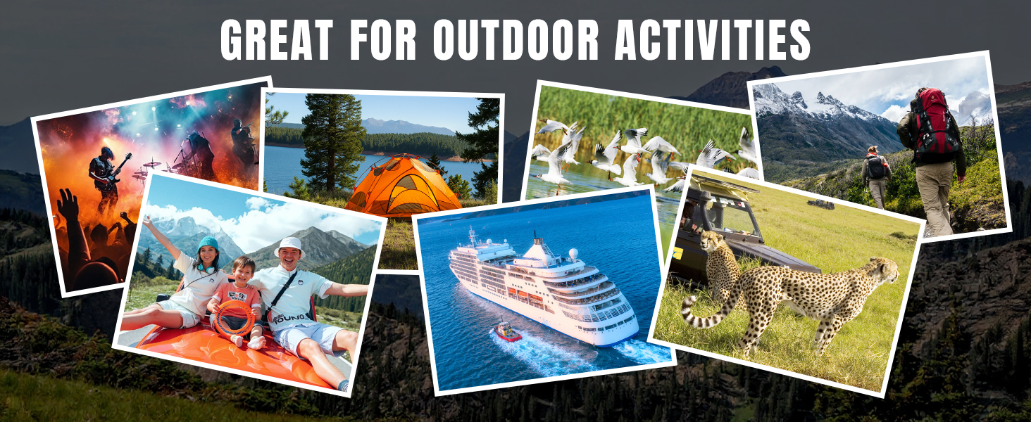 binoculars for birdwatching travel hiking cruise ship concert camping