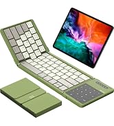 Nillkin Foldable Bluetooth Keyboard with Touchpad &amp; Number Pad, Portable Bluetooth Keyboard with ...