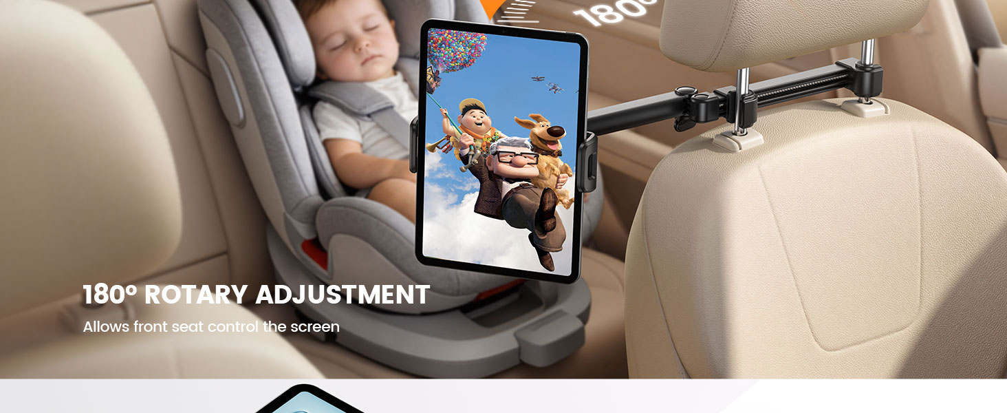 headrest tablet holder