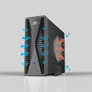 USB 3.0, fan, enclosure, 3.5", SATA, hard drive