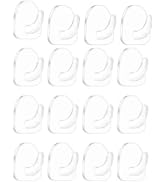 Juroicessry 16 Pcs Clear Adhesive Wall Hooks for Hanging, Small Plastic Sticky Hooks, Transparent...