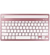 CHUYI Wireless Bluetooth Keyboard with Stand Slot Quiet Slim Multi Device Keyboard for iPad Phone...