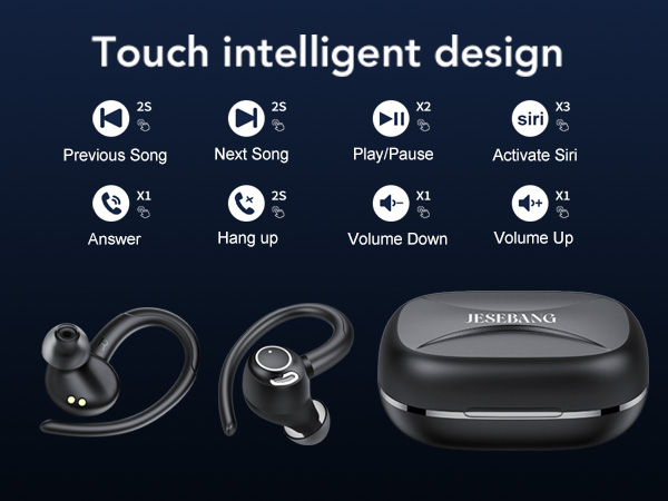 bluetooth headphones in ear headphones wireless headphone noise canceling earbuds