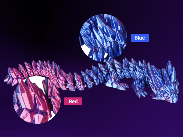 Dual Color Silk PLA 3D Printer Filament 1.75mm Silk Filament 1KG