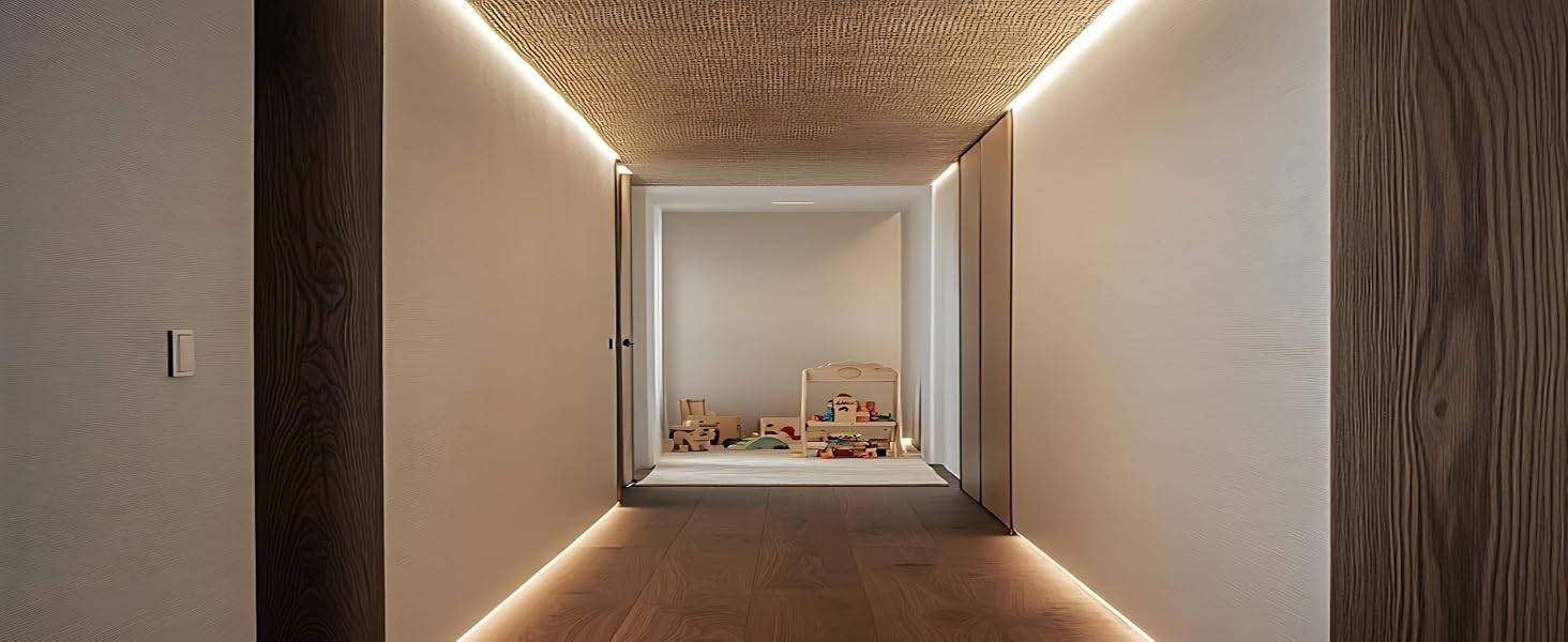 3500K flex smd LED Strip Light for Corridor, UL listed, bendable, with sticky 3M VHB for easy instal