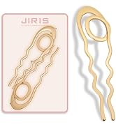 JIRIS 2PCS French Hair Pins Large U-Shaped Pins for Women and Girls Fashion Metal Hair Pin French...