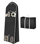 MISSLO 70" Wedding Dress Garment Bag with Bride Tote Bag 8'' Gusseted Wedding Dress Bags for Gown...