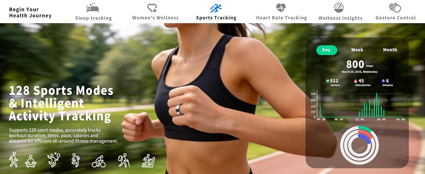 smart ring women fitness health men step tracker sleep anillo inteligente mujer anillos