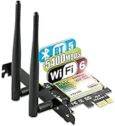 PCIE WiFi Card Ubit WiFi Card 6E 5400Mbps (6GHz&5Ghz&2.4GHz) PCIe WiFi Card BT 5.2, WiFi Adapter ...
