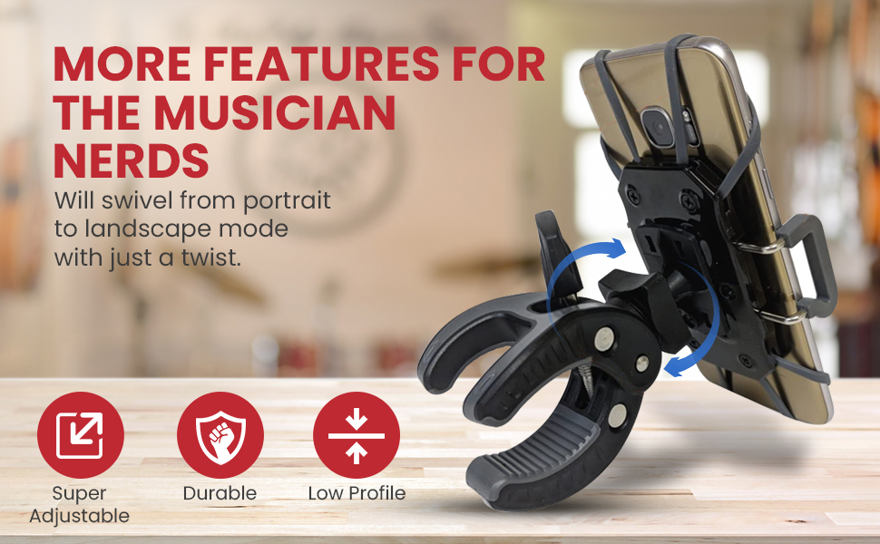 Phone swivels from portrait to landscape