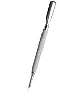 Housoutil Spoon Shaped Cuticle Pusher, Spoon Nail Cleaner, Stainless Steel Cuticle Remover Tool f...