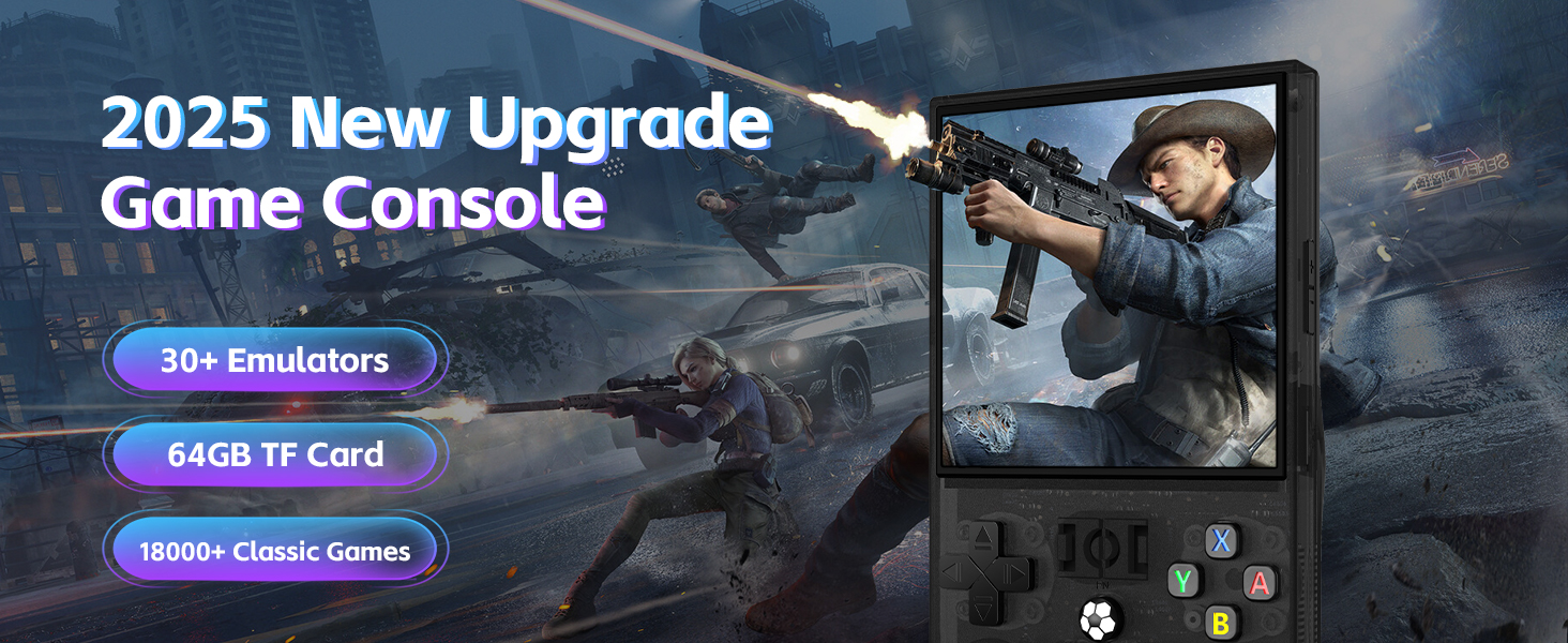 R36MAX Retro Handheld Game Console