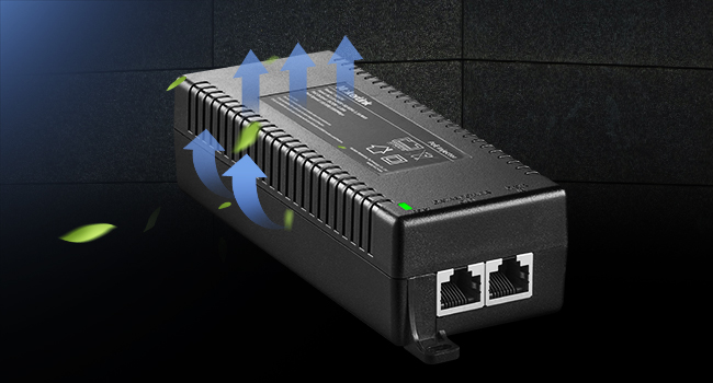 60W Gigabit PoE Injector