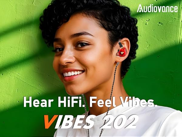 Audiovance Vibes 202 Clear_HiFi Wired Earbuds