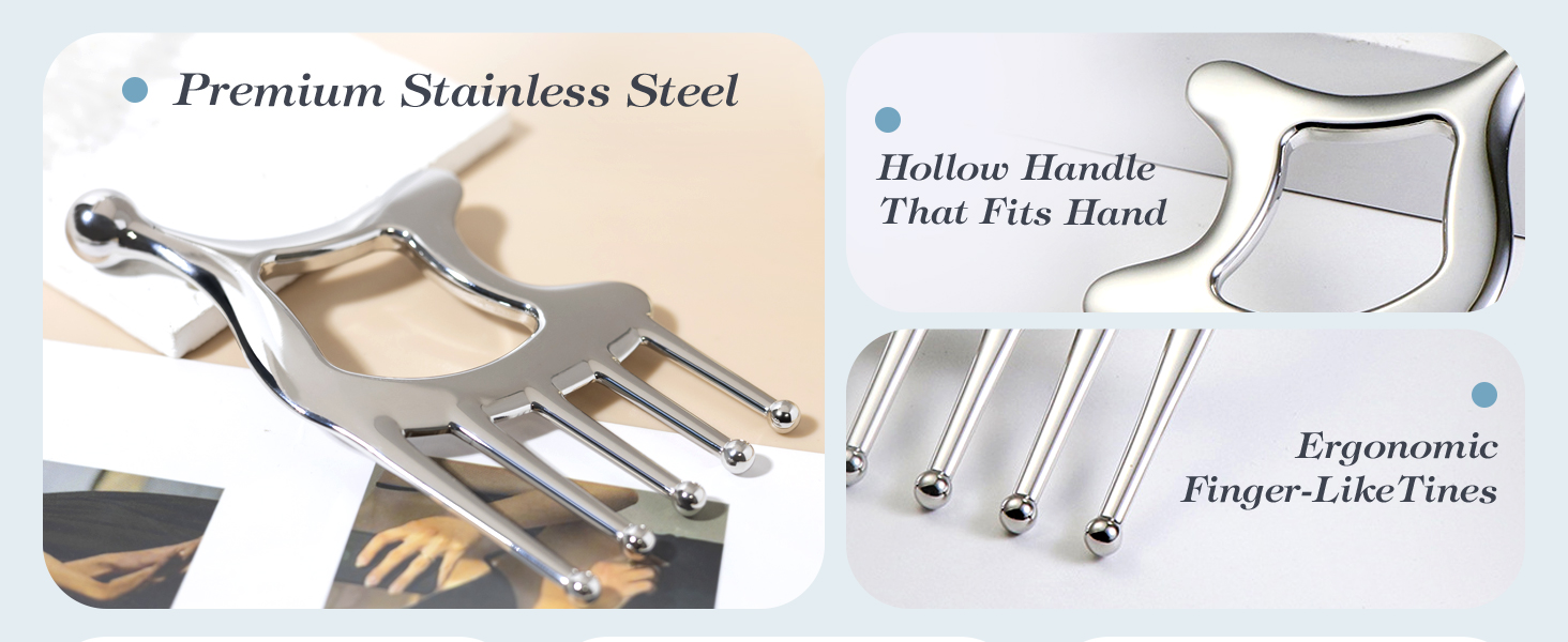 metal gua sha head scratcher scalp scraper scalp gua sha scalp massager gua sha comb for scalp