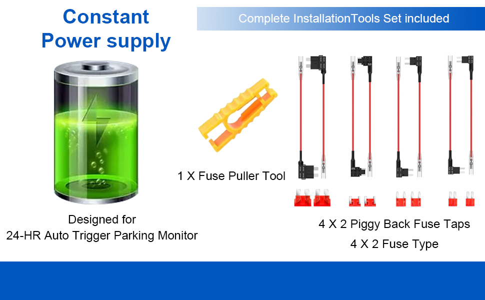 24 Hours Parking Monitor hardwire kit