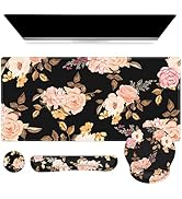 iCasso Desk Mat, Gaming Mouse Pad Wrist Support Set,4in1 XXL Large Mousepad + Keyboard Wrist Rest...