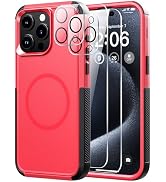 Diverbox for iPhone 15 pro case - [Compatible with MagSafe] [with Screen Protector ] [Shockproof]...