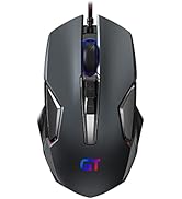 RaceGT Gaming Mouse Wired RGB PC Gaming Mice, 4 Color Backlight, Ergonomic Optical Computer Wired...