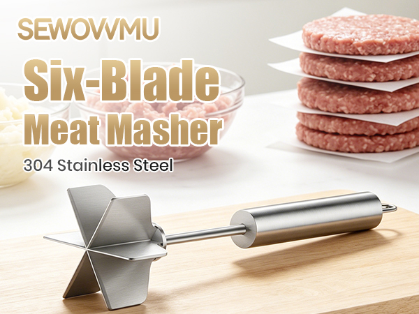 stainless steel meat masher