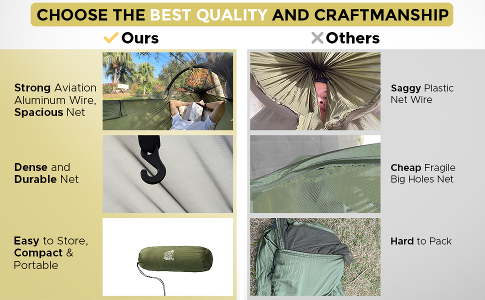 Miztli Camping Hammock with Net