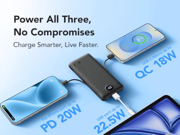 portable charger power bank wall plug