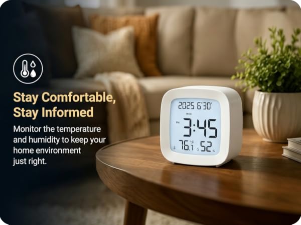 LCD bedroom alarm clock