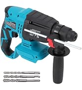 SDS-Plus Rotary Hammer Drill for Makita 18V Battery,Max Drilling Diameter 1-1/8",2 Joules Cordles...