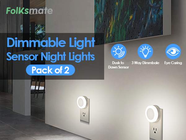 night light plug in for wall