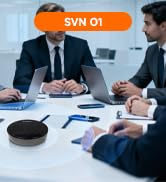 SVBONY SVN O1 Conference Speaker and Microphone, 3A+AI Noise Cancelling Conference Speaker for Cl...