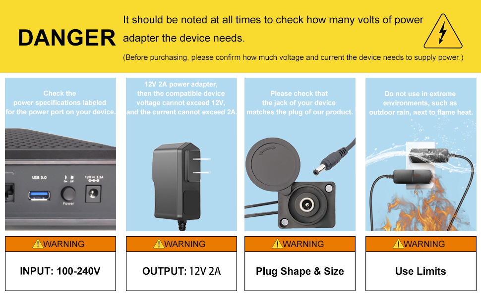 [388] 12V 2A warning A+