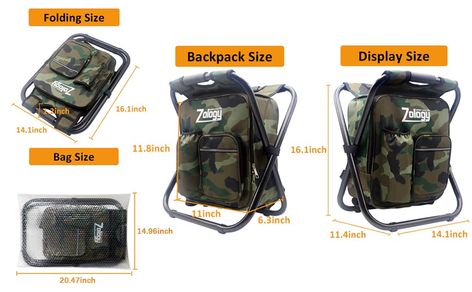 folding chair backpack