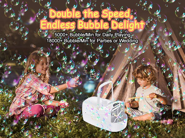 bubble machine for toddlers 1-3 for kids for parties for wedding bubble maker bubble blower