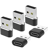 USB to USB C Adapter for i-Phone 16 Charger 5Pack,USBC Female to A Male OTG Type C Converter for ...