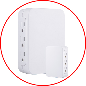 Mini of 6-Outle Side-Access Surge Protector