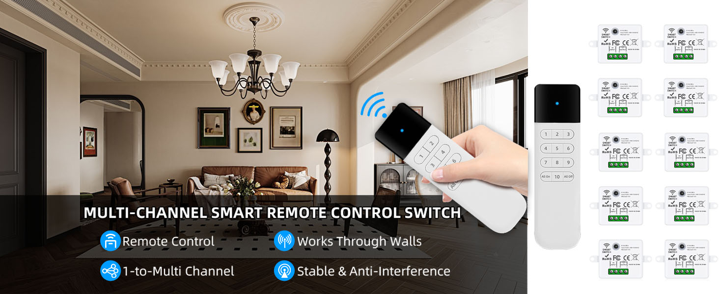 Control Outlet Wireless Light Switch