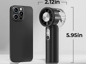 Compact and portable handheld fan