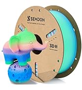 3D Printer Filament PLA 1.75mm Matte Rainbow | Multi-Color Gradient Effect | Anti-Clog &amp; Fast Dry...