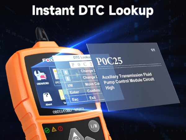 code reader and scan tool with diagnostic trouble code