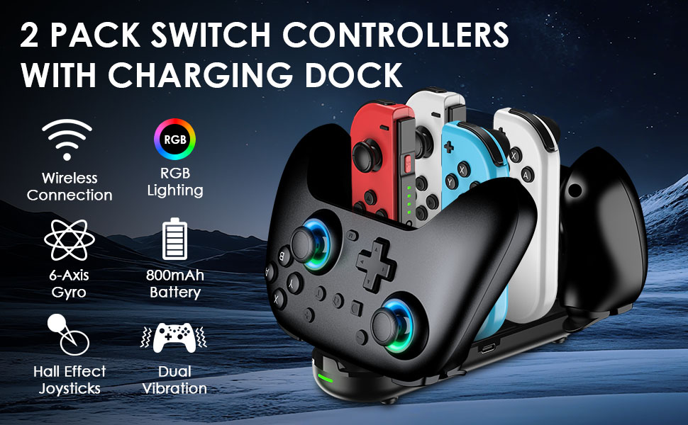 switch 2 controller with charging dock
