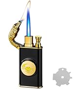 Torch Lighter, Magic Dual Flame Dragon Lighters with Adjusting Flame Tool, Creative Windproof Coo...
