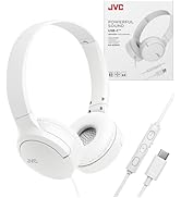 JVC USB-C Wired On-Ear Headphones with Mic – Comfortable All-Day Wear, Clear Calls, Rich Sound – ...