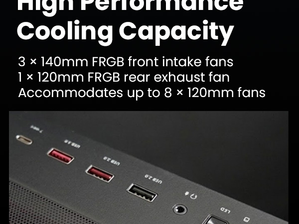 Zalman S6 ATX Mid Tower RGB Gaming PC Case