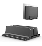 Upright Laptop Stand, Dual Desktop Stand Adjustable Laptop Stand (up to 17.3 inches) for Samsung/...