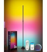TJOY LED Floor Lamp RGB+IC, Smart Corner Lamp Work with Alexa&amp;Google Home,1200LM, Modern Floor La...
